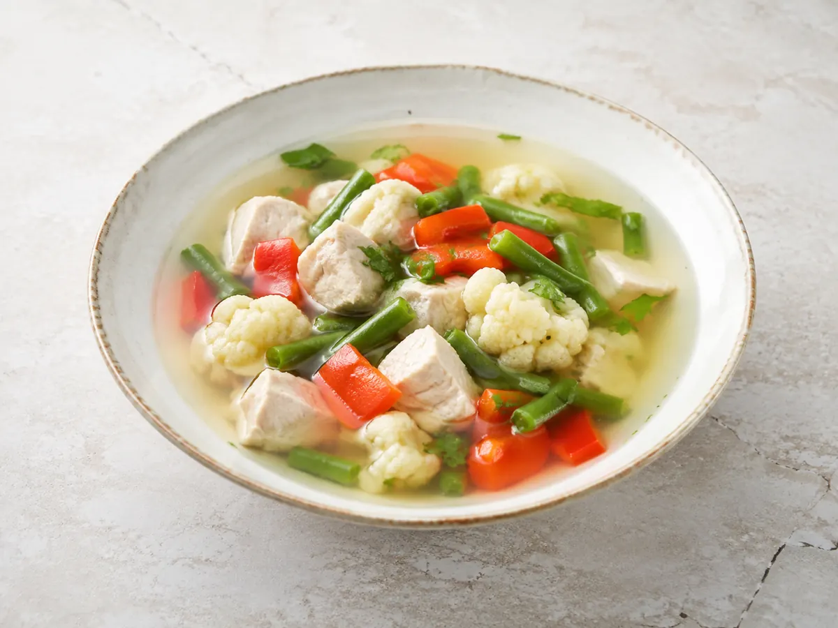 Куриный суп с овощами